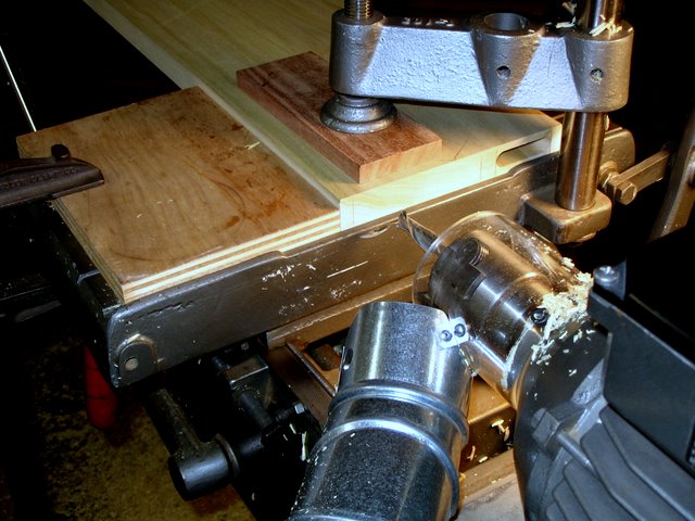 Cutting Double Mortise In Pulpit Bottom Rail